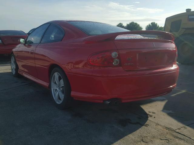 6G2VX12G04L270035 - 2004 PONTIAC GTO RED photo 3