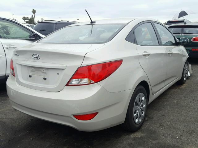 KMHCT4AE3GU118984 - 2016 HYUNDAI ACCENT SE CREAM photo 4