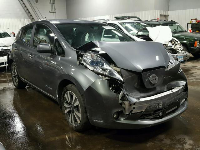 1N4BZ0CP0GC304094 - 2016 NISSAN LEAF SV GRAY photo 1