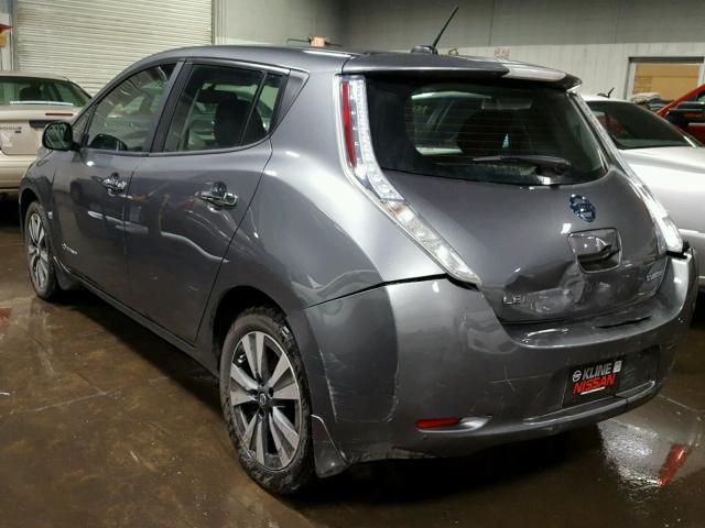 1N4BZ0CP0GC304094 - 2016 NISSAN LEAF SV GRAY photo 3