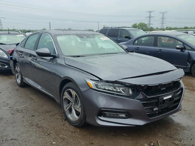 1HGCV1F50JA062342 - 2018 HONDA ACCORD EXL GRAY photo 1