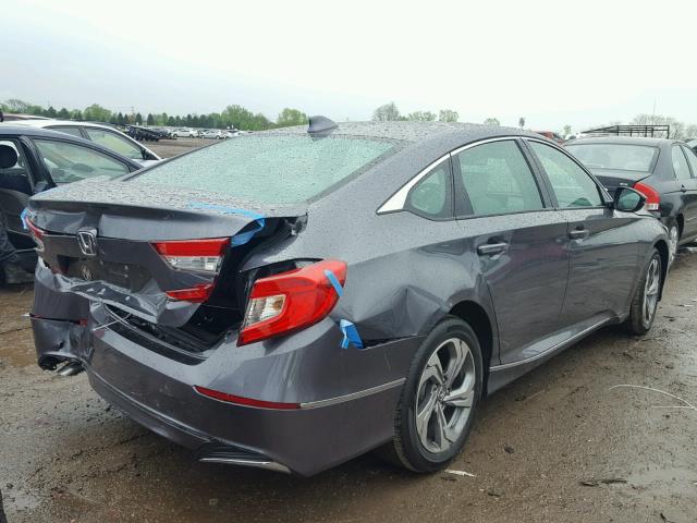 1HGCV1F50JA062342 - 2018 HONDA ACCORD EXL GRAY photo 4