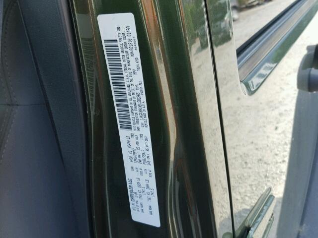 1J4GA391X8L582265 - 2008 JEEP WRANGLER U GREEN photo 10