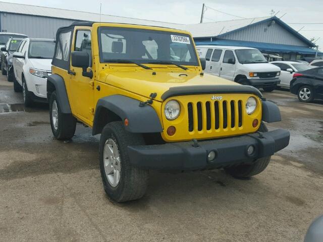 1J4FA24158L579593 - 2008 JEEP WRANGLER X YELLOW photo 1