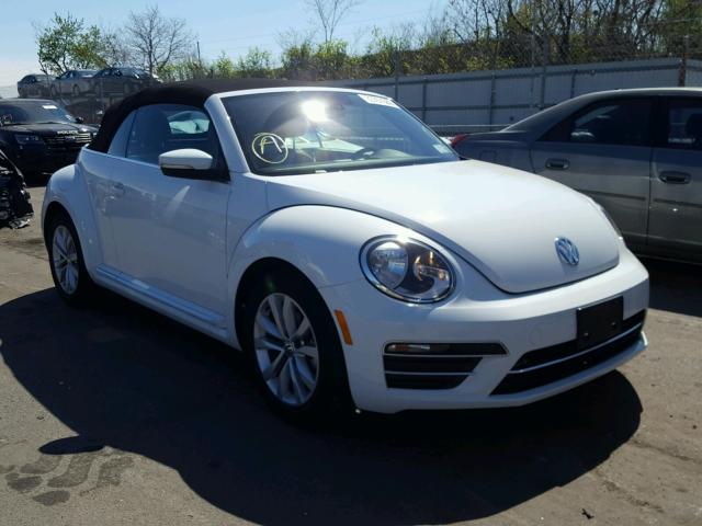 3VW517AT5HM821573 - 2017 VOLKSWAGEN BEETLE S/S WHITE photo 1