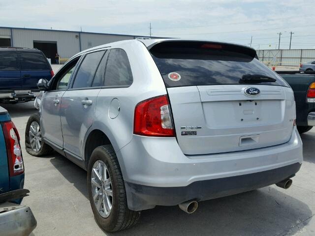 2FMDK3JC8DBE24919 - 2013 FORD EDGE SILVER photo 3