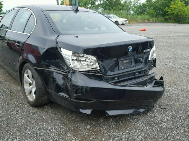 WBANE53516CK90054 - 2006 BMW 525 I BLACK photo 9