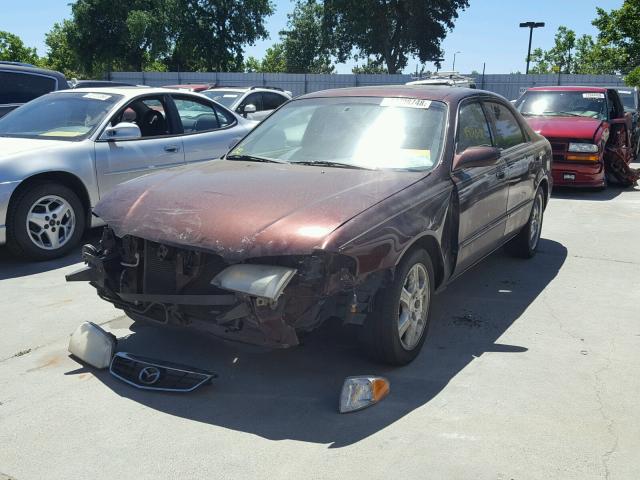 1YVGF22D3Y5179992 - 2000 MAZDA 626 ES BURGUNDY photo 2