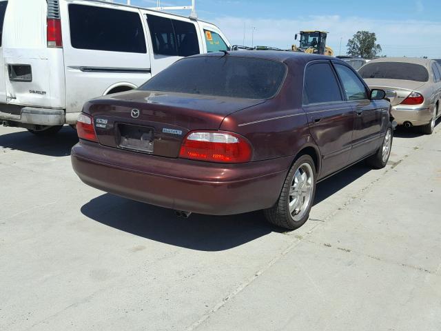 1YVGF22D3Y5179992 - 2000 MAZDA 626 ES BURGUNDY photo 4