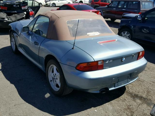 4USCH7327VLB84349 - 1997 BMW Z3 1.9 BLUE photo 3