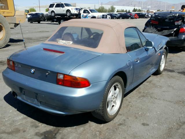 4USCH7327VLB84349 - 1997 BMW Z3 1.9 BLUE photo 4