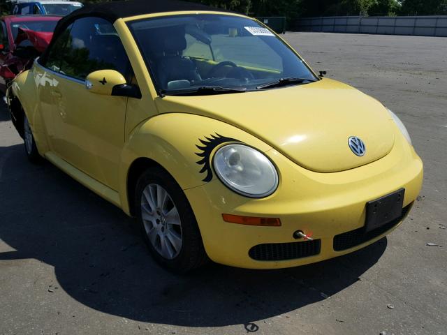 3VWPF31Y78M410304 - 2008 VOLKSWAGEN NEW BEETLE 黄色 照片 1