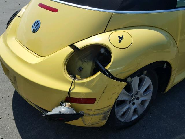 3VWPF31Y78M410304 - 2008 VOLKSWAGEN NEW BEETLE 黄色 照片 9
