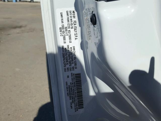 ZFBERFABXH6E30048 - 2017 RAM PROMASTER 白色 照片 10