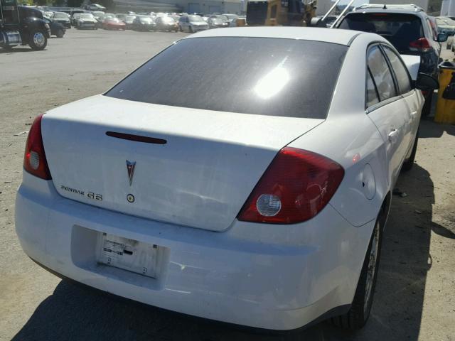 1G2ZF55B264261780 - 2006 PONTIAC G6 SE WHITE photo 4