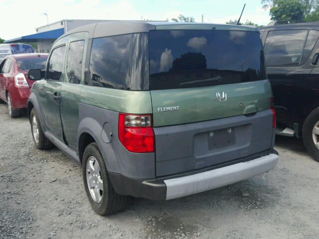 5J6YH18635L000259 - 2005 HONDA ELEMENT EX GREEN photo 3