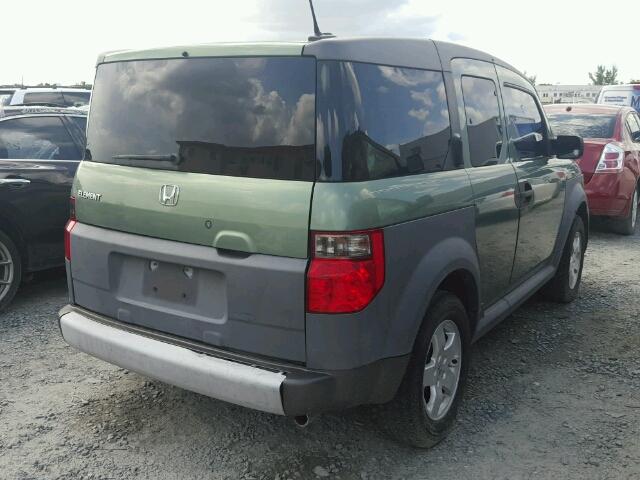 5J6YH18635L000259 - 2005 HONDA ELEMENT EX GREEN photo 4