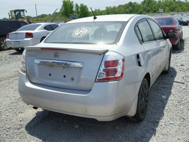 3N1AB6AP7CL640522 - 2012 NISSAN SENTRA 2.0 SILVER photo 4