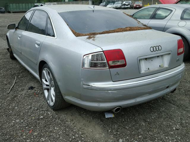 WAUML44E34N023929 - 2004 AUDI A8 L QUATT SILVER photo 3