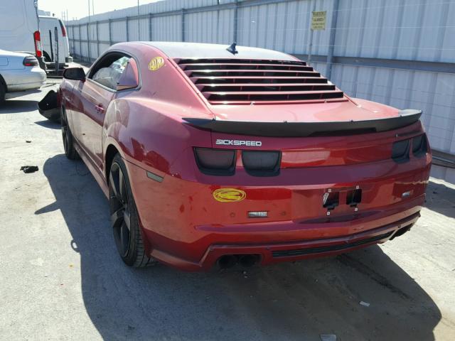 2G1FL1EP2D9802051 - 2013 CHEVROLET CAMARO ZL1 栗色 照片 3