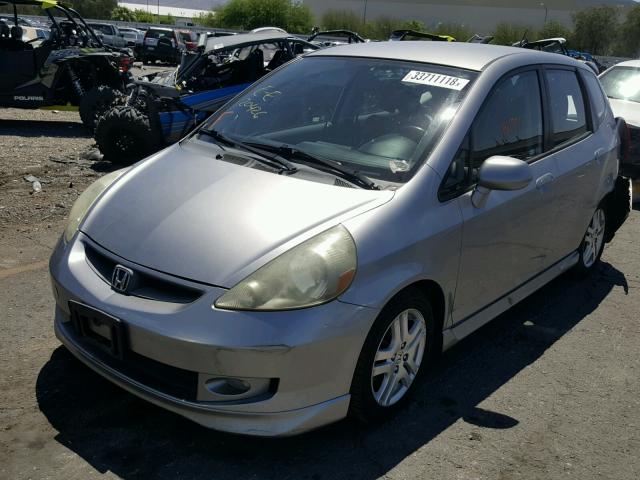 JHMGD38607S034191 - 2007 HONDA FIT S CHARCOAL photo 2