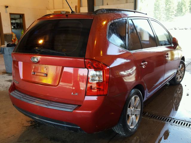 KNAFG525187202082 - 2008 KIA RONDO BASE RED photo 4