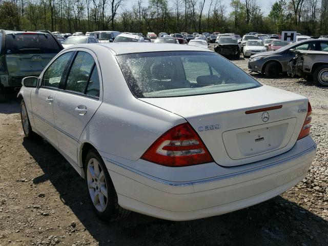 WDBRF92HX7F914145 - 2007 MERCEDES-BENZ C 280 4MAT CREAM photo 3