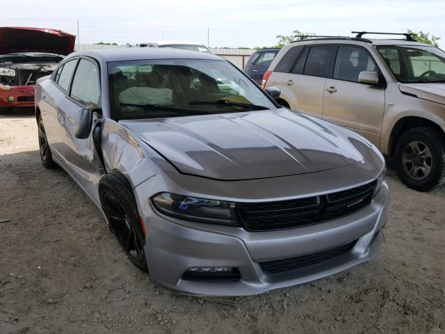 2C3CDXHG4HH528714 - 2017 DODGE CHARGER SX SILVER photo 1