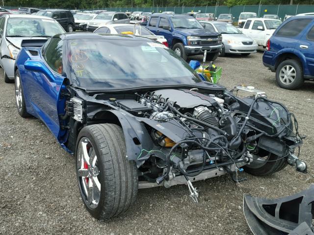 1G1YC2D71E5103816 - 2014 CHEVROLET CORVETTE S BLUE photo 1