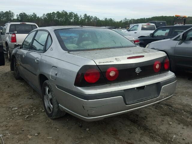 2G1WF55E659159511 - 2005 CHEVROLET IMPALA SILVER photo 3