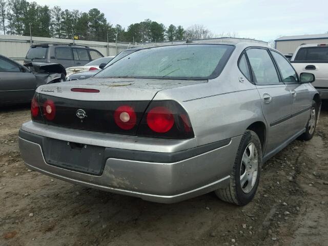 2G1WF55E659159511 - 2005 CHEVROLET IMPALA SILVER photo 4
