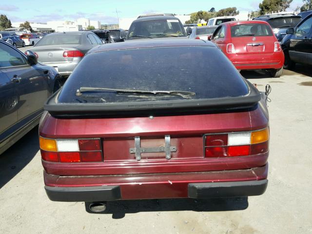 WP0AA0943FN455766 - 1985 PORSCHE 944 BURGUNDY photo 6