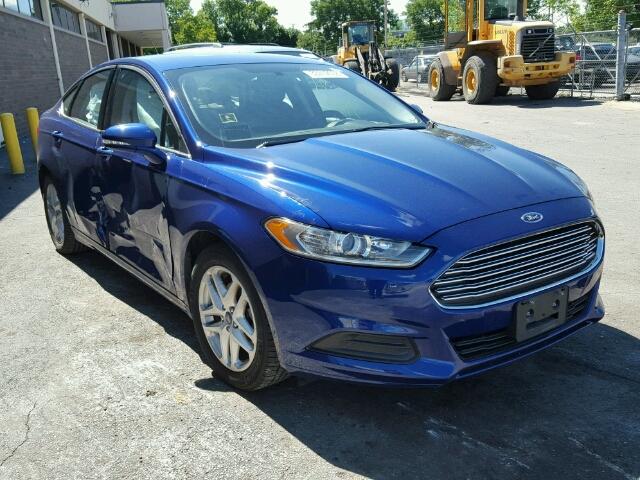 3FA6P0H79FR167687 - 2015 FORD FUSION SE BLUE photo 1