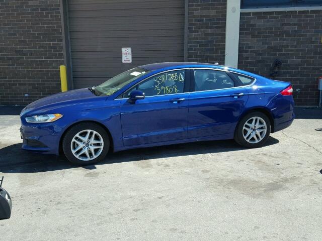 3FA6P0H79FR167687 - 2015 FORD FUSION SE BLUE photo 10