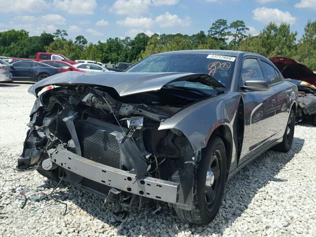 2C3CDXAG8CH295536 - 2012 DODGE CHARGER PO GRAY photo 2