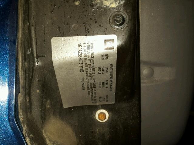 1G8AZ55F57Z181035 - 2007 SATURN ION LEVEL BLUE photo 10