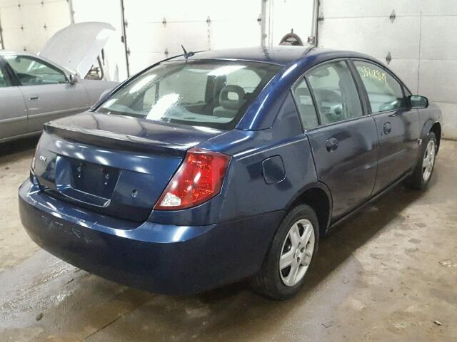 1G8AZ55F57Z181035 - 2007 SATURN ION LEVEL BLUE photo 4
