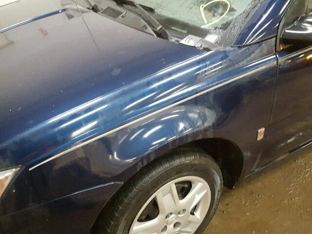 1G8AZ55F57Z181035 - 2007 SATURN ION LEVEL BLUE photo 9