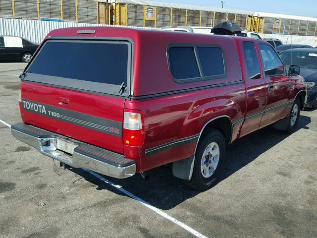 JT4TN14D4T0019284 - 1996 TOYOTA T100 XTRAC BURGUNDY photo 4