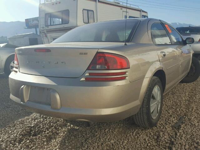 1B3EL36X92N211014 - 2002 DODGE STRATUS SE TAN photo 4