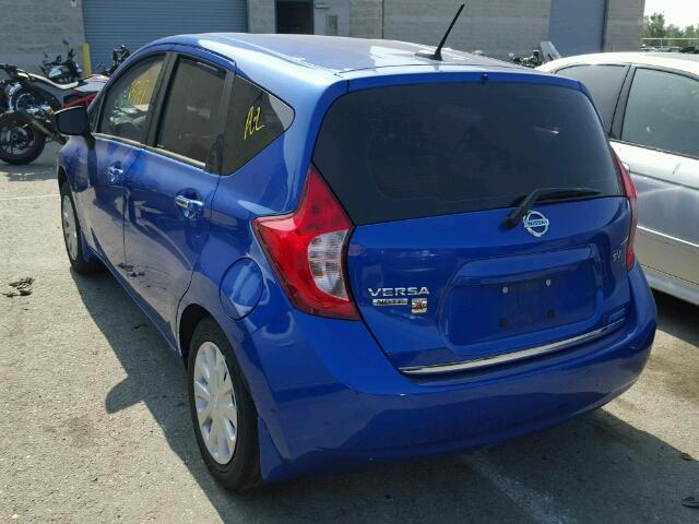 3N1CE2CP4FL431751 - 2015 NISSAN VERSA NOTE BLUE photo 3