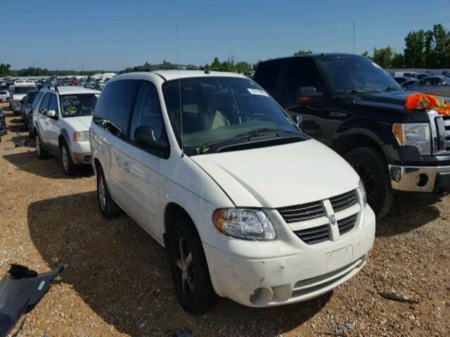 2D4GP44L97R345620 - 2007 DODGE GRAND CARA WHITE photo 1