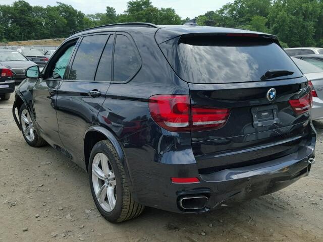 5UXKR0C55G0U08900 - 2016 BMW X5 XDRIVE3 BLUE photo 3