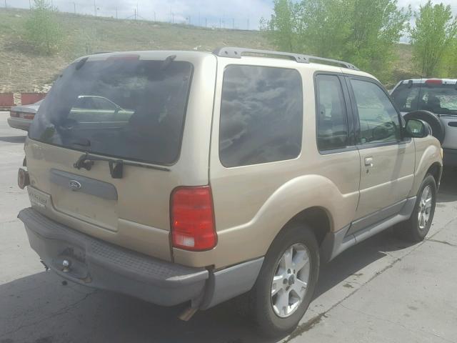 1FMYU70E21UA43367 - 2001 FORD EXPLORER S GOLD photo 4