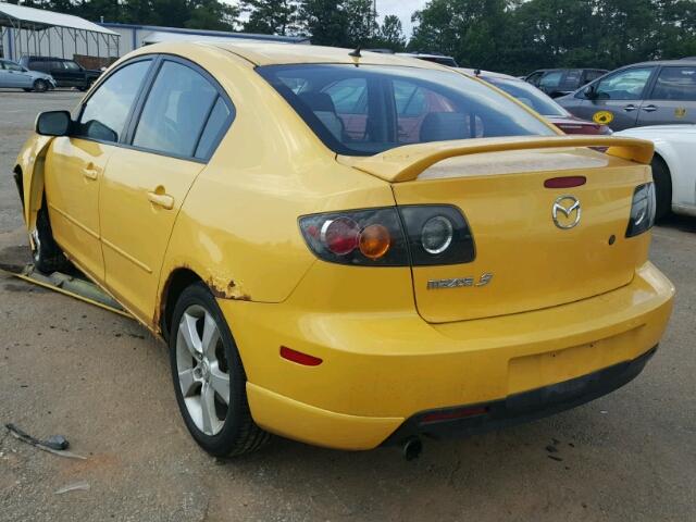 JM1BK323641130506 - 2004 MAZDA 3 YELLOW photo 3