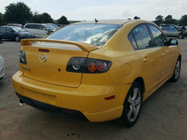 JM1BK323641130506 - 2004 MAZDA 3 YELLOW photo 4