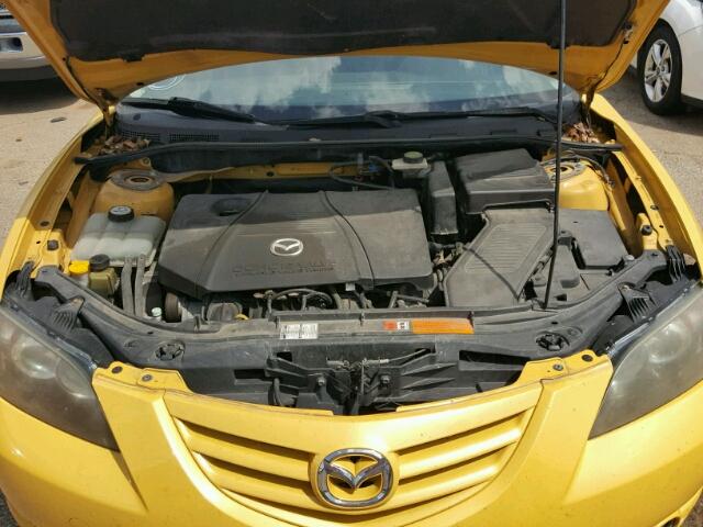 JM1BK323641130506 - 2004 MAZDA 3 YELLOW photo 7