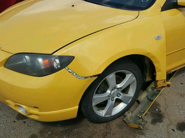 JM1BK323641130506 - 2004 MAZDA 3 YELLOW photo 9