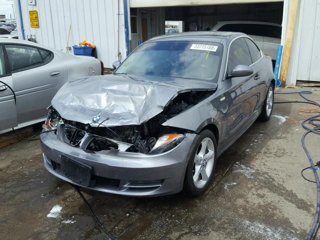 WBAUP935X9VF49195 - 2009 BMW 128 I GRAY photo 2