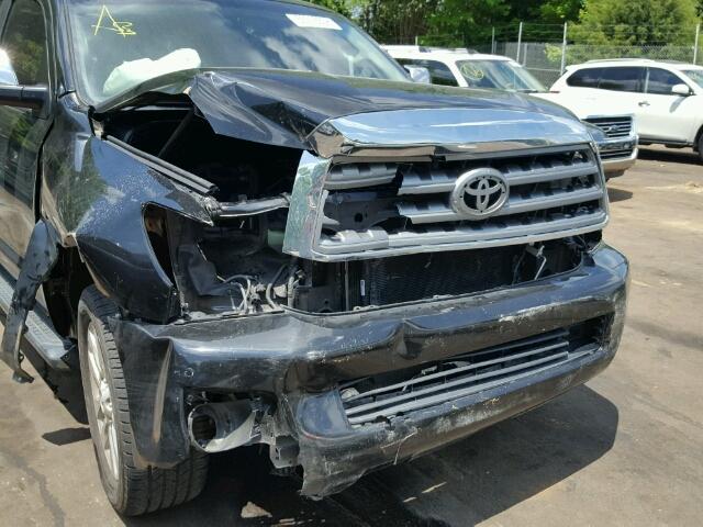 5TDYY5G10DS048513 - 2013 TOYOTA SEQUOIA PL BLACK photo 9